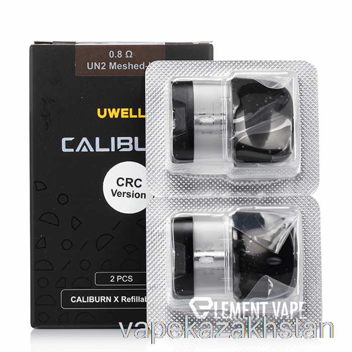 Vape Kazakhstan Uwell Caliburn X Replacement Pods 3mL Pod + 0.8ohm Coil